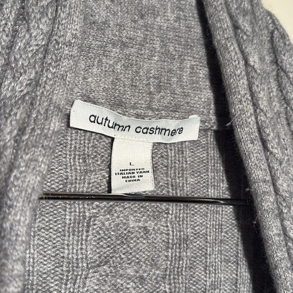 Autumn Cashmere Cabled Rib Drape Cardigan - Picture 6 of 10